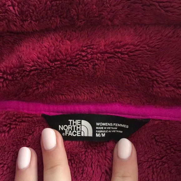 M Raspberry Color North Face Zip-Up - Picture 4 of 4